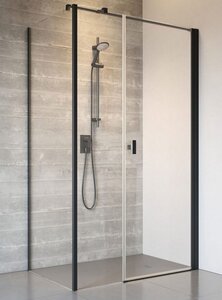 Изображение товара Душевой уголок Radaway Nes 8 Black KDS I 100x100 см правый стекло прозрачное