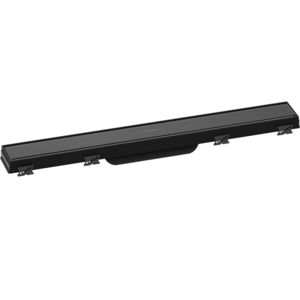 Изображение товара Решетка для дренажного канала Hansgrohe RainDrain Match 60 см черное стекло нержавеющая сталь