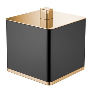 Изображение товара Стакан для ватных дисков Boheme, черный, золото, 10964-B-G