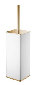 Изображение товара Ершик для унитаза Boheme белый с золотом 10949-W-G стильное решение