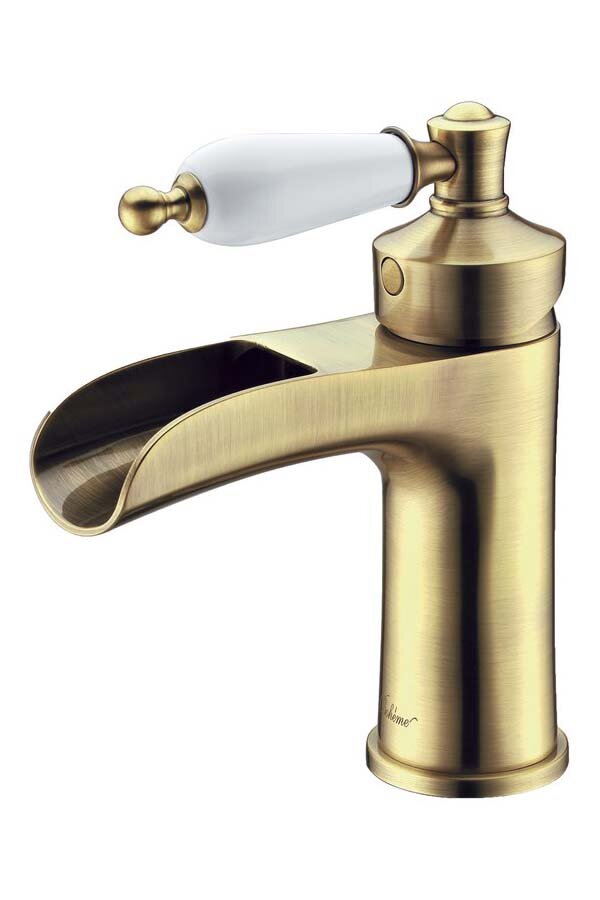 Изображение товара Смеситель для раковины Boheme Vogue 201 бронза фиксированный каскадный излив