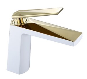 Изображение товара Смеситель для раковины Boheme Venturo 381-W белый золото Италия