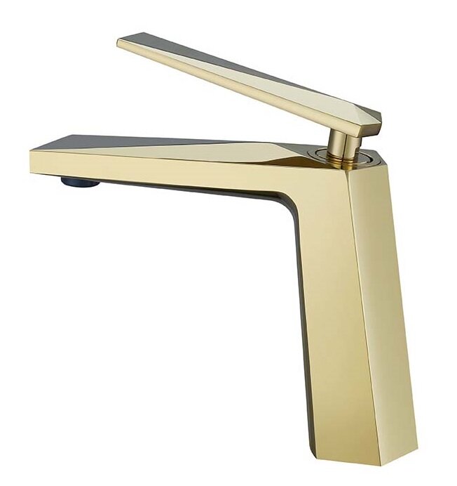 Изображение товара Современный золотой смеситель для раковины Boheme Venturo 381 с керамическим картриджом