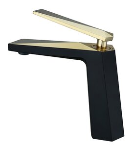 Изображение товара Смеситель Boheme Venturo 381-B для раковины, черный, золото