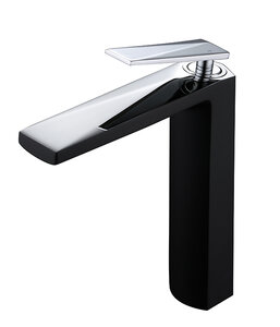 Изображение товара Смеситель для раковины Boheme Venturo 372-B черный с хромом Италия