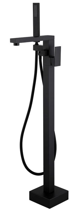 Изображение товара Напольный смеситель Abber Daheim AF8215B черный матовый 5 лет гарантии Германия