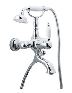 Изображение товара Смеситель Boheme Tradizionale 263 Cromo для ванны, с душевым гарнитуром, хром