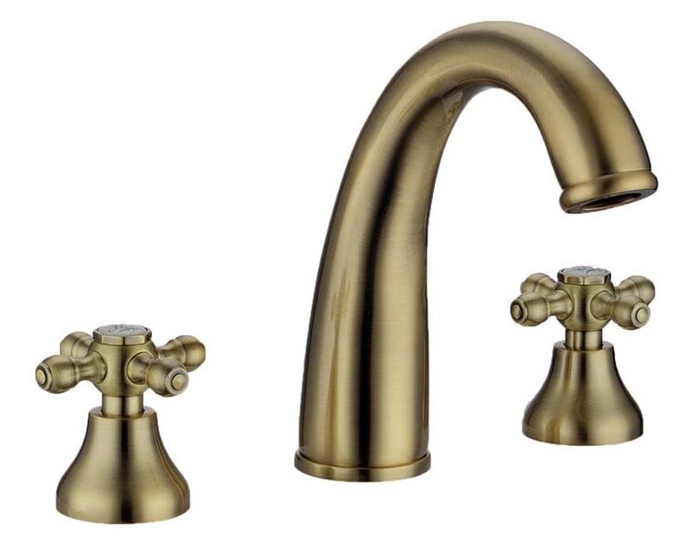 Изображение товара Смеситель для раковины Boheme Medici 317 Presente бронза 3 отверстия