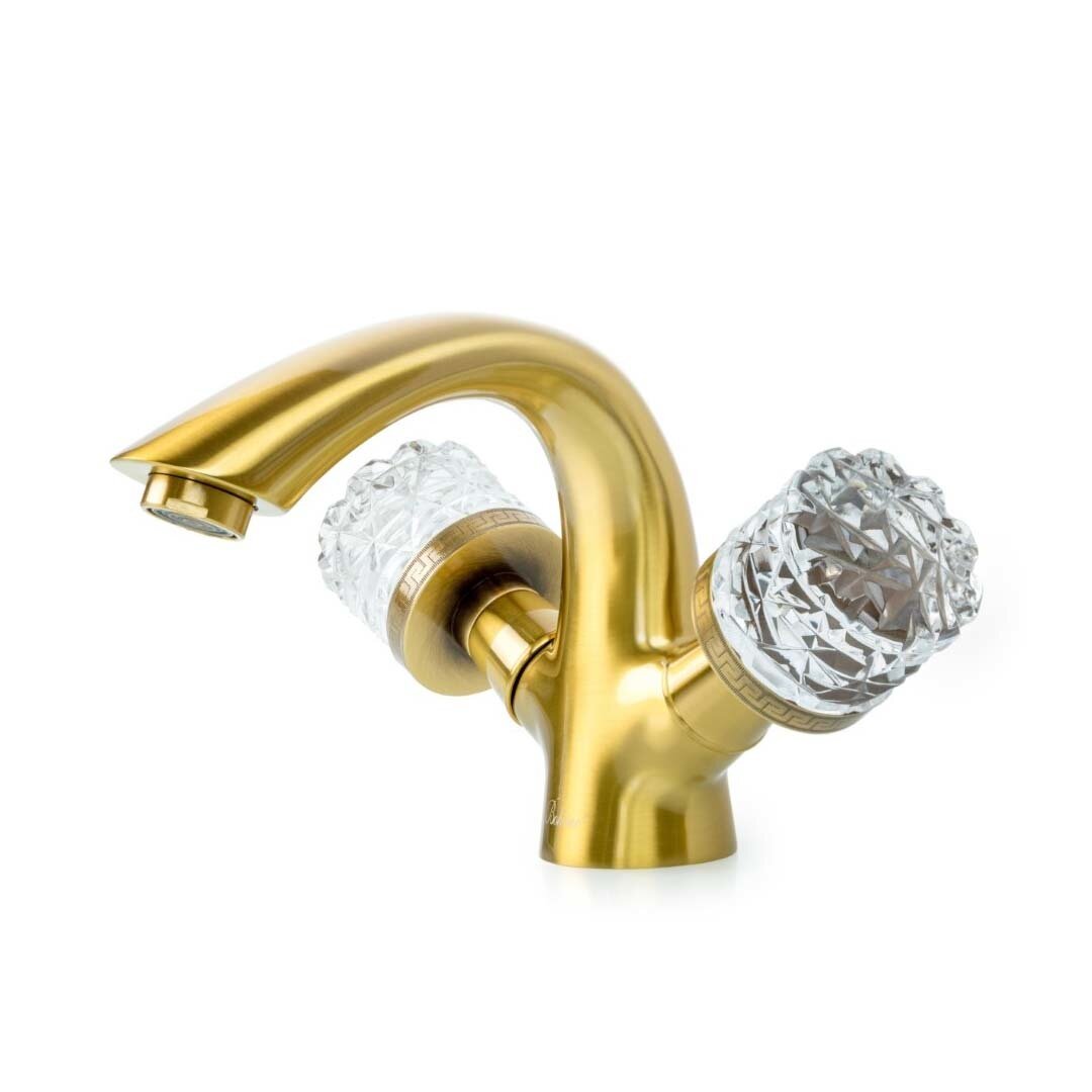 Изображение товара Смеситель Boheme Crystal 311-CRST для раковины, бронза Изображение товара Смеситель Boheme Crystal 311-CRST для раковины, бронза