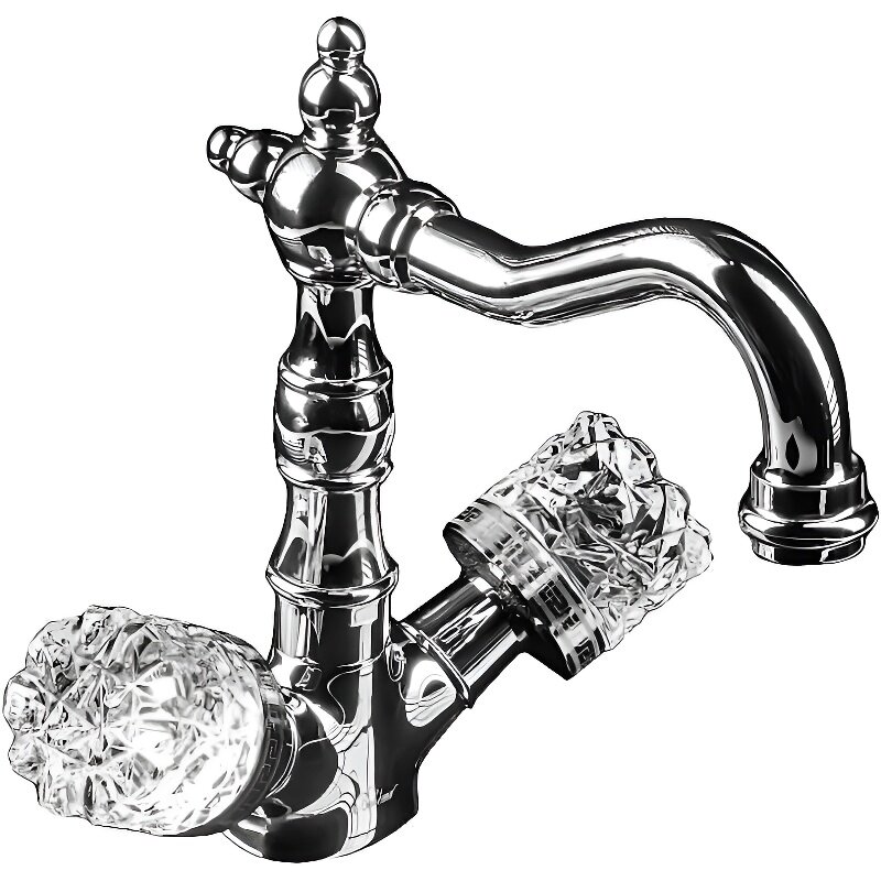 Изображение товара Стильный смеситель для раковины Boheme Crystal 272-CRST хром Италия