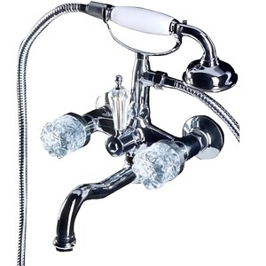 Изображение товара Смеситель Boheme Crystal 273-CRST для ванны, с душевым гарнитуром, хром