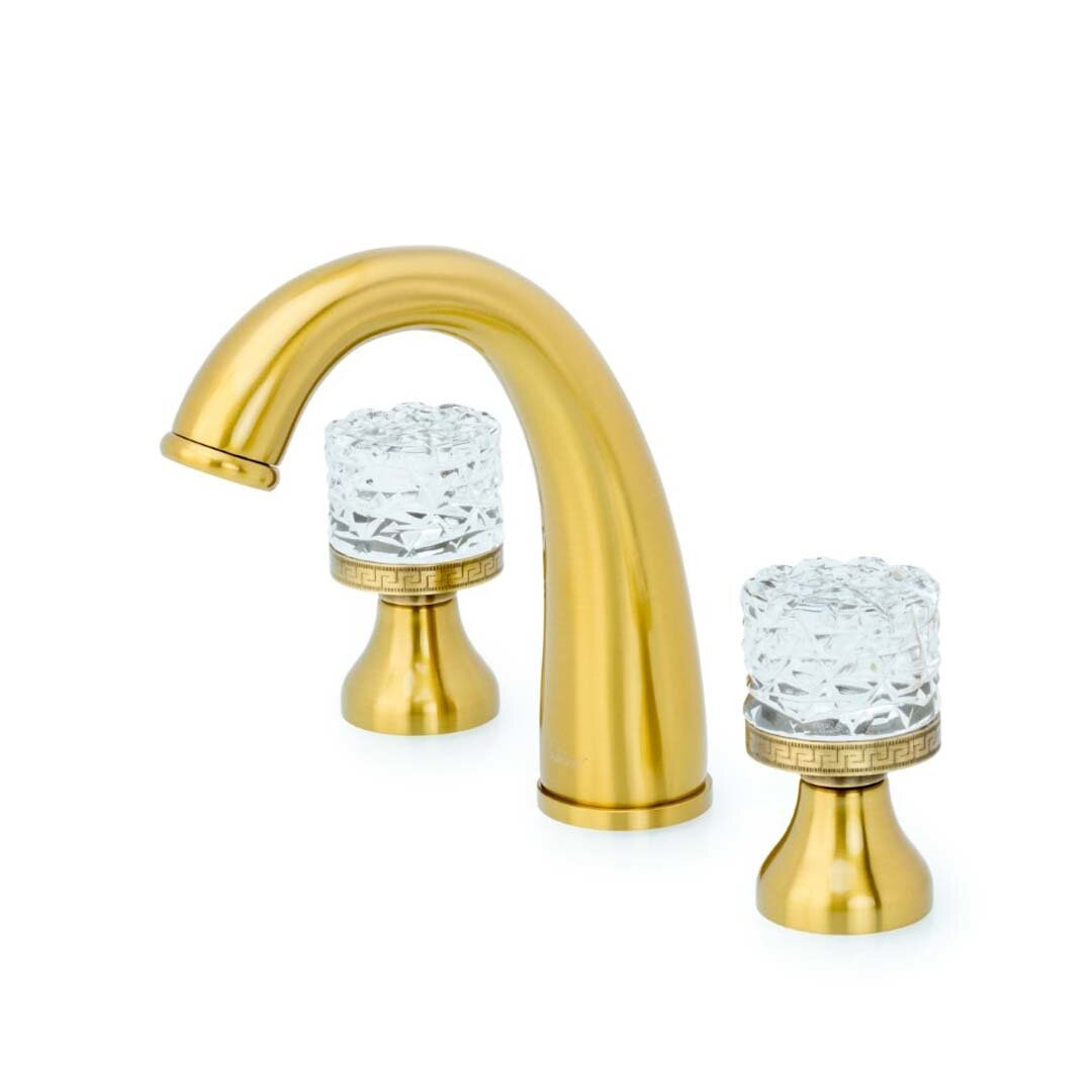 Изображение товара Смеситель для раковины Boheme Crystal 317-CRST бронза с 3 отверстиями Изображение товара Смеситель для раковины Boheme Crystal 317-CRST бронза с 3 отверстиями