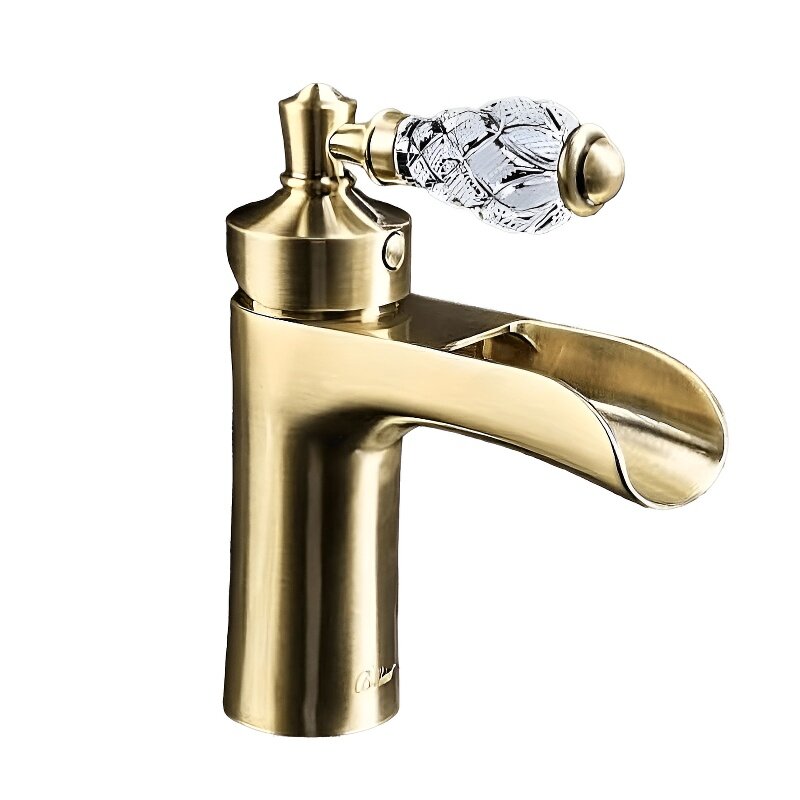 Изображение товара Смеситель Boheme Vogue 201-CRST Crystal для раковины, бронза