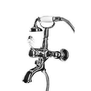 Изображение товара Смеситель Boheme Crystal 263-CRST для ванны, с душевым гарнитуром, хром