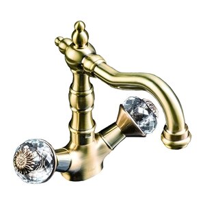 Изображение товара Смеситель для раковины Boheme Flora 312-FL бронза горизонтальный поворотный излив