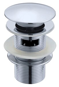 Изображение товара Донный клапан Boheme Brillante 612/2 с переливом, автомат clik-clack, хром