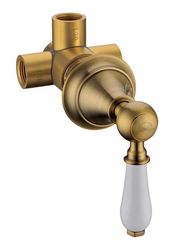 Изображение товара Переключатель потоков Boheme Medici 622 встраиваемый бронза