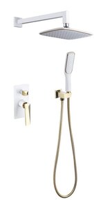 Изображение товара Душевая система Boheme Venturo 384-W верхний и ручной душ белый золото