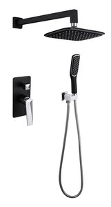 Изображение товара Душевая система Boheme Venturo 374-B верхний и ручной душ хром черный Италия