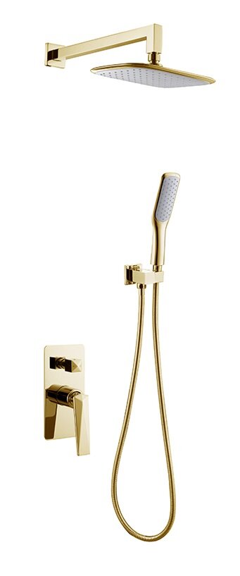 Изображение товара Душевая система Boheme Venturo 384 с золотым верхним и ручным душем