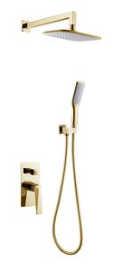Изображение товара Душевая система Boheme Venturo 384 с золотым верхним и ручным душем