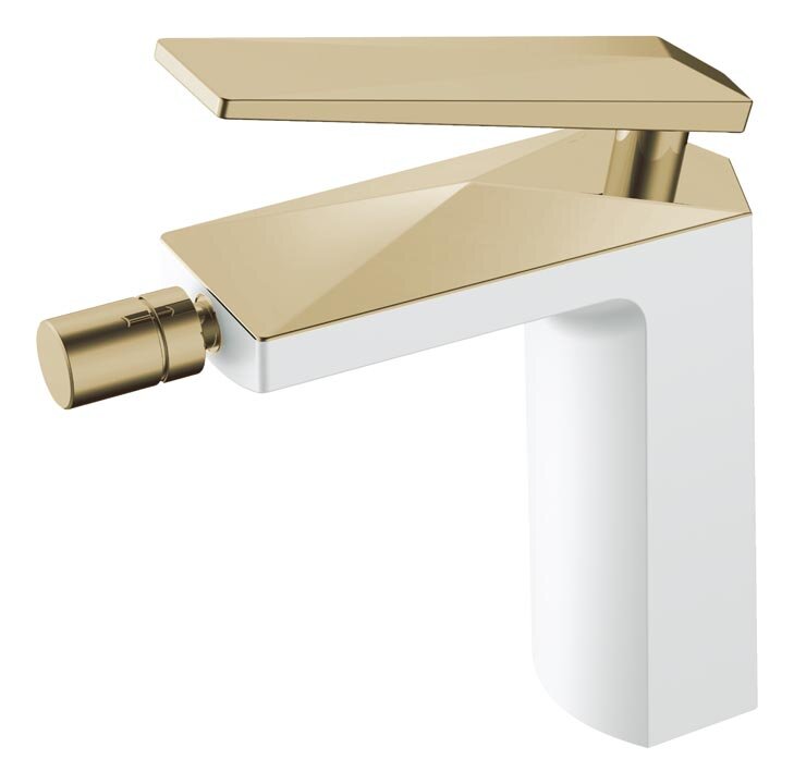 Изображение товара Смеситель Boheme Venturo 386-W для биде, белый, золото