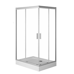 Изображение товара Душевой уголок Am.Pm Gem Twin Slide, 120 х 80 см, профиль матовый хром, стекло прозрачное, W90G-404-120280-MT