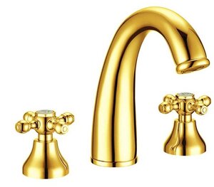 Изображение товара Смеситель Boheme Tradizionale 297 Oro для раковины на 3 отверстия