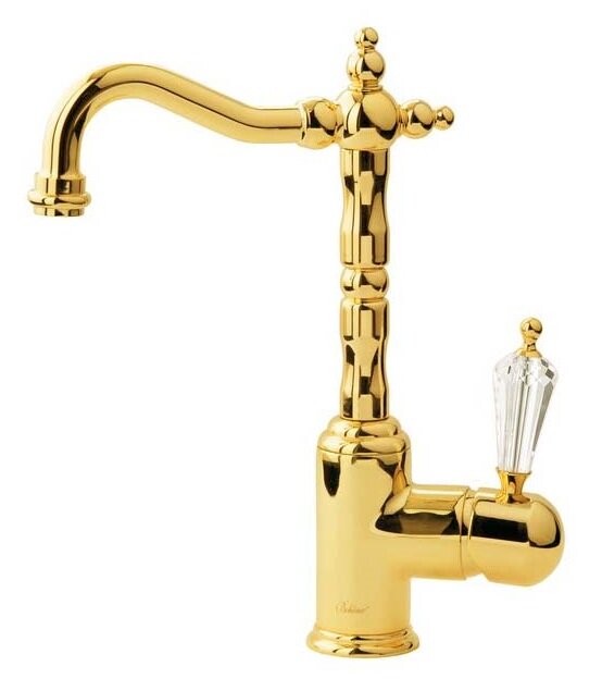 Изображение товара Boheme Imperiale Ripresa 322 — высокий золотой смеситель для раковины
