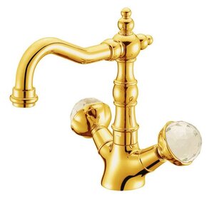 Изображение товара Смеситель для раковины Boheme Imperiale 332 Presente золото Италия