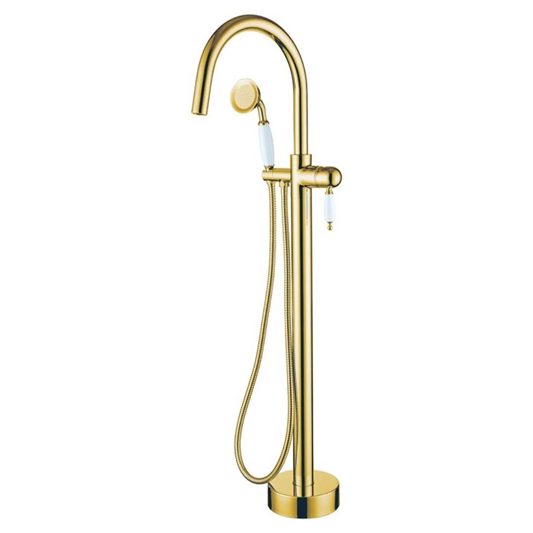 Изображение товара Смеситель Boheme Imperiale 289 для ванны напольный, золото