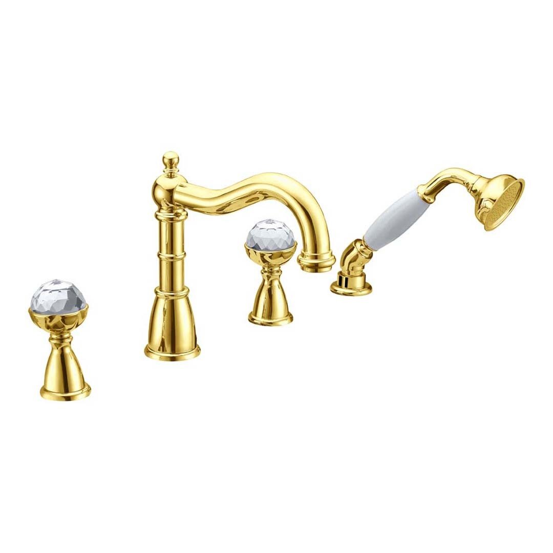 Изображение товара Смеситель Boheme Imperiale 392 для ванны на 4 отверстия, золото