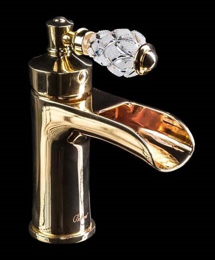 Изображение товара Смеситель для раковины Boheme Vogue Crystal золото 211-CRST