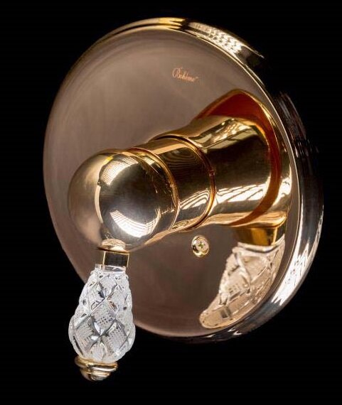 Изображение товара Смеситель Boheme Crystal 285-CRST для душа встраиваемый золотой