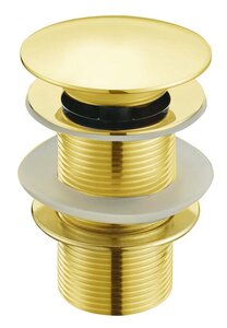 Изображение товара Донный клапан Boheme Imperiale 611 без перелива, автомат clik-clack, золото