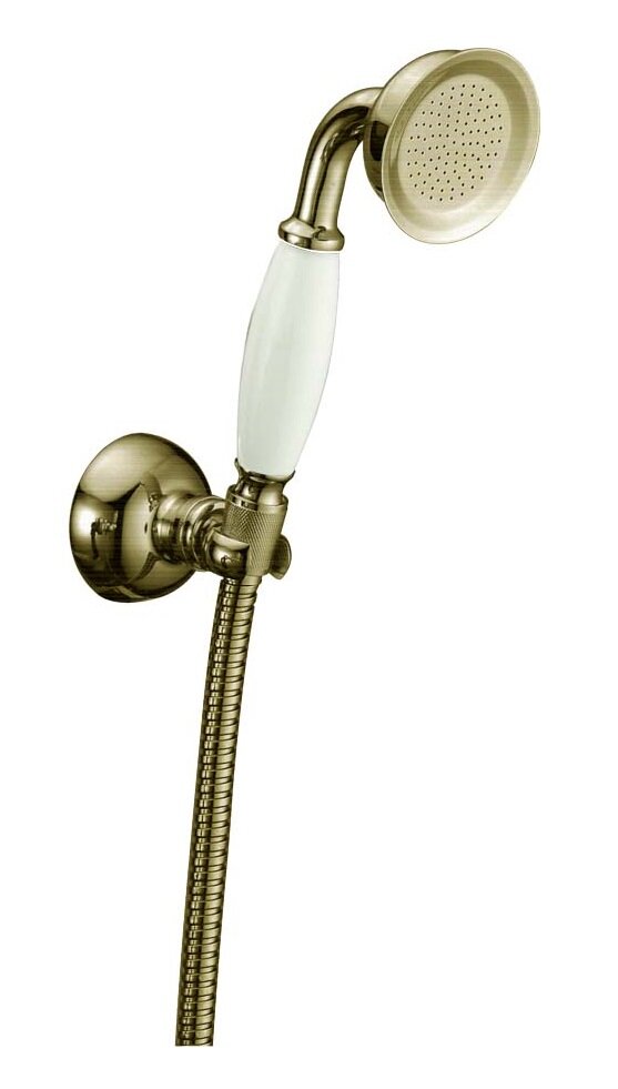 Изображение товара Душевой гарнитур Boheme Medici 407 с держателем, бронза, 1 режим струи