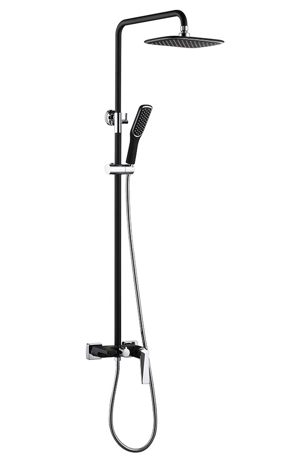 Изображение товара Душевая система Boheme Venturo 378-B верхний и ручной душ, черный/хром