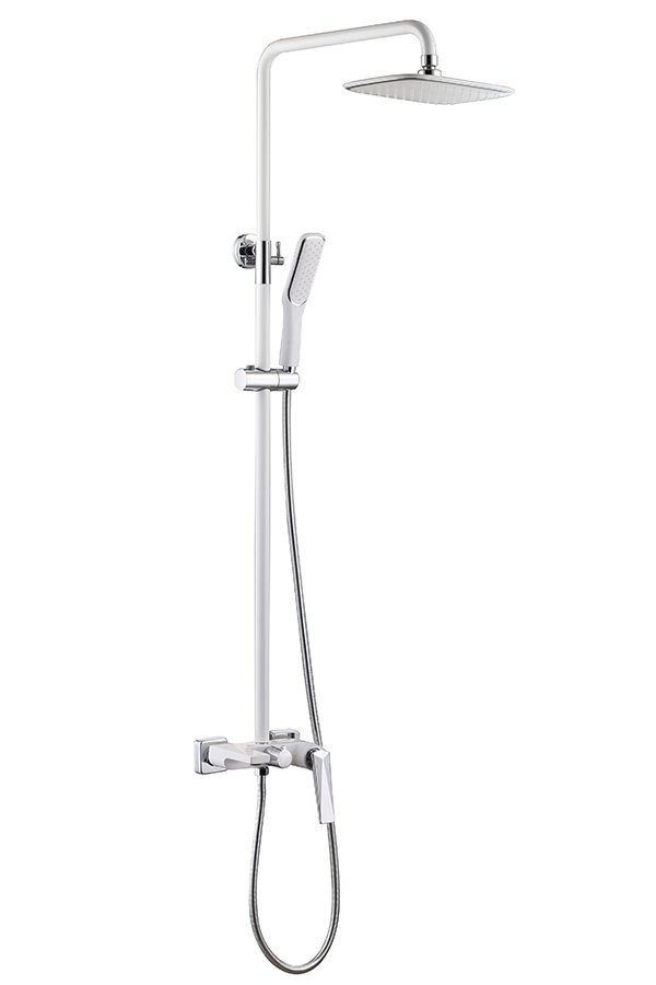 Изображение товара Душевая система Boheme Venturo 378-W с верхним и ручным душем, хром и белый