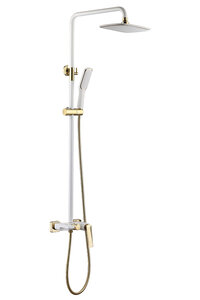 Изображение товара Душевая система Boheme Venturo 388-W с верхним и ручным душем белый золото