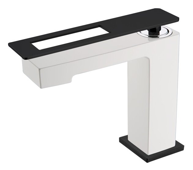 Изображение товара Смеситель Boheme Q для раковины, белый, черный, 141-WB