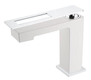 Изображение товара Смеситель Boheme Q для раковины, белый, хром, 141-WCR