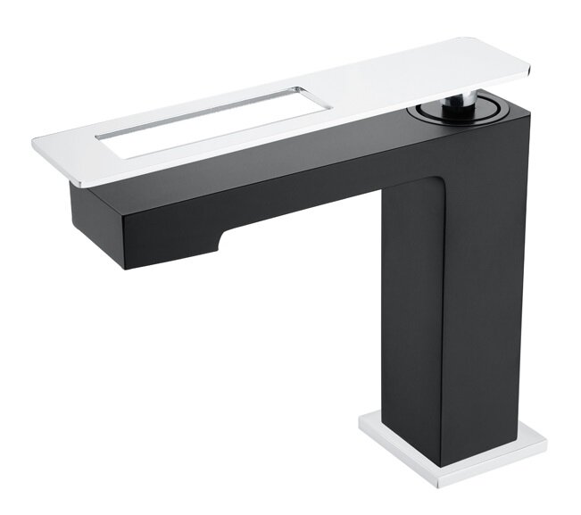 Изображение товара Смеситель для раковины Boheme Q черный хром 141-BCR, однорычажный