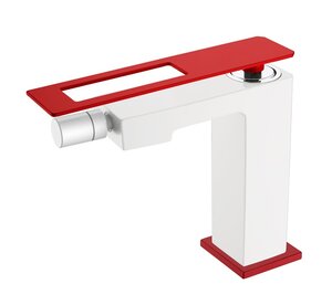 Изображение товара Смеситель Boheme Q для биде, белый и красный, модель 146-WR