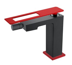 Изображение товара Смеситель Boheme Q для биде, черный, красный, 146-BR