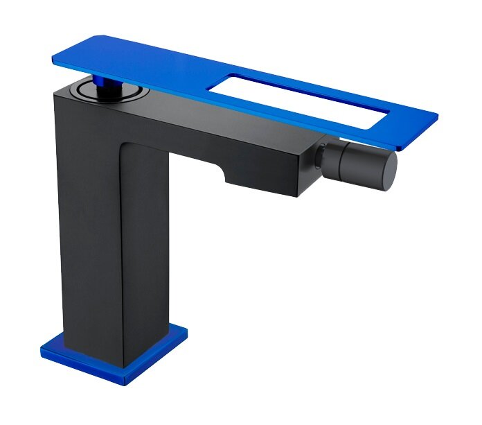 Изображение товара Смеситель Boheme Q для биде, черный, синий, 146-BUW