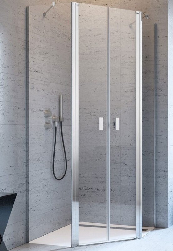 Изображение товара Душевой уголок Radaway Nes PTD, 80 x 100 см, стекло прозрачное, профиль хром