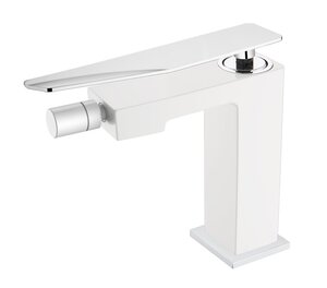 Изображение товара Смеситель для биде Boheme Q 146-WCR.2 белый хром с керамическим картриджем