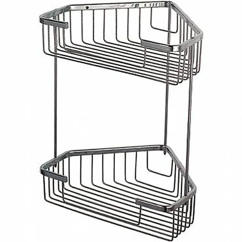 Изображение товара Haiba HB335-1 - угловая настенная полка хром, 32×24×21. 5 см Изображение товара Haiba HB335-1 - угловая настенная полка хром, 32×24×21. 5 см