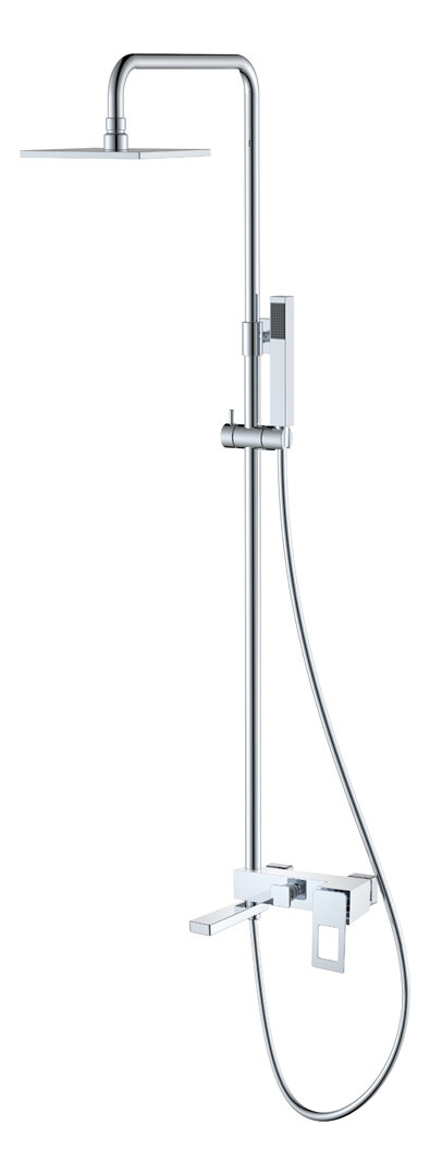 Изображение товара Душевая система Boheme Q верхний и ручной душ с изливом хром 148-CRCR