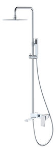 Изображение товара Душевая система Boheme Q, верхний душ, ручной душ, с изливом, хром, 148-CRCR.2